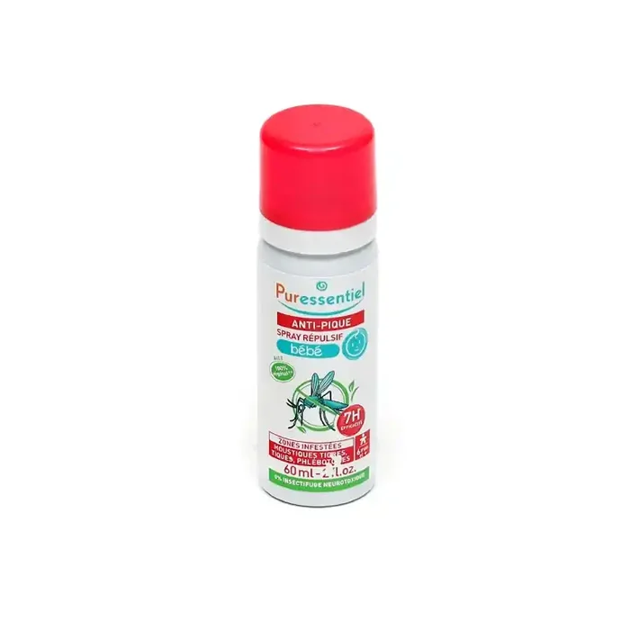 SPRAY ANTI PIQUE REPULSIF BÉBÉ 60ML PURESSENTIEL