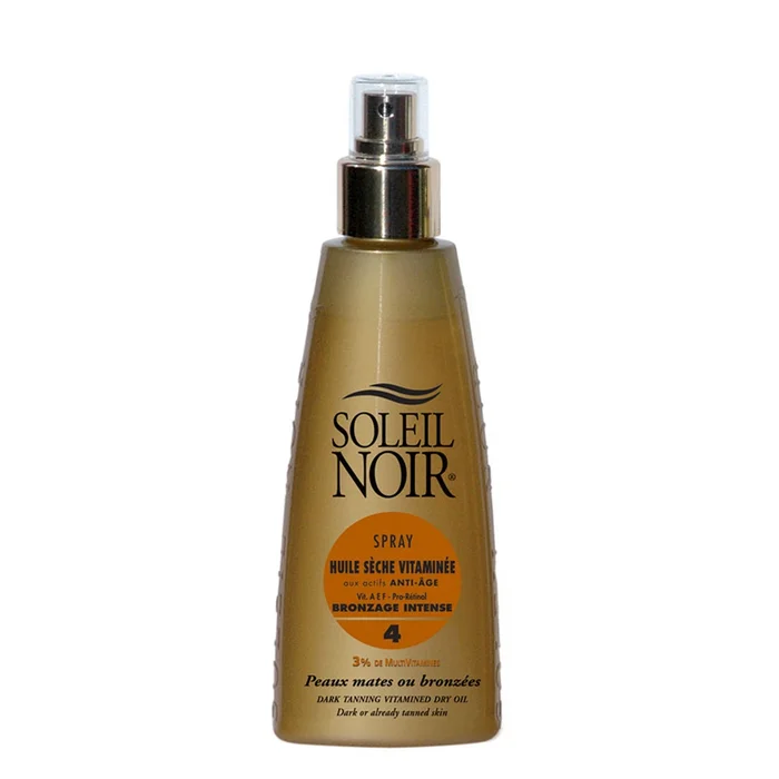 Spray Huile Sèche Vitaminée Bronzage Intense 4 – Peaux Mates ou Bronzées 150 ml