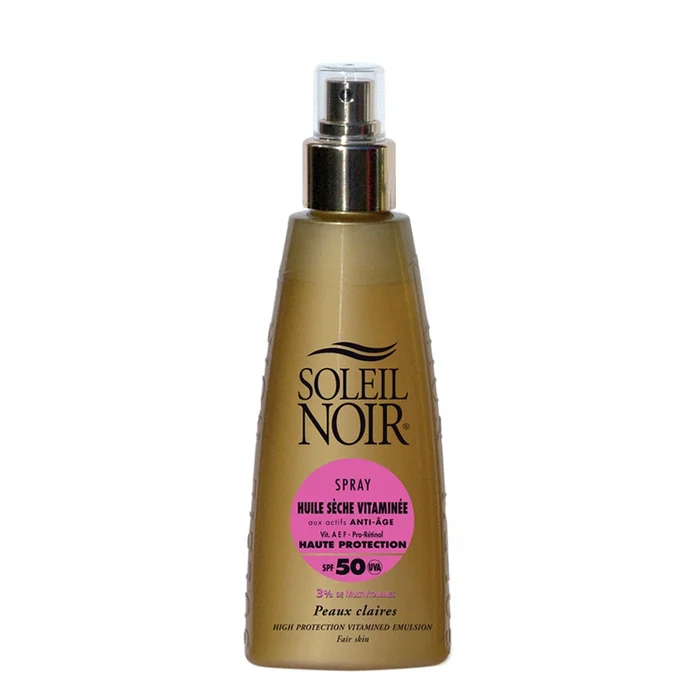 Spray Huile Sèche Vitaminée SPF50 – Peaux Claires 150 ml