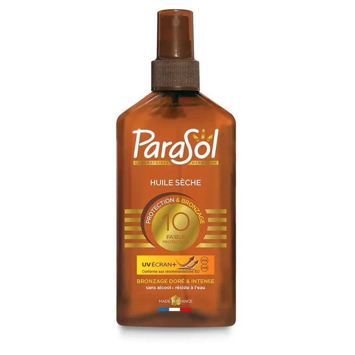 Spray Huile Sèche SPF 10 – Protection & Bronzage à l‘huile de coco – 200ml