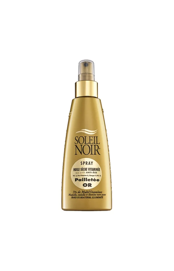 Spray huile sèche vitaminée – Pailleté or – 150 ml
