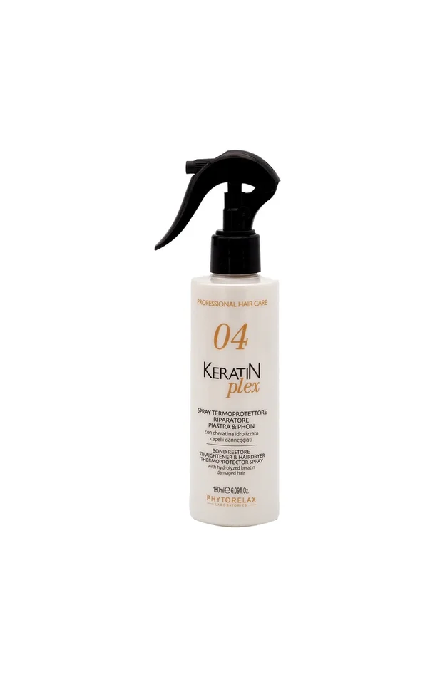 Spray lissant & thermo-protecteur – 04 Keratin Plex – Cheveux abîmés – 180 ml