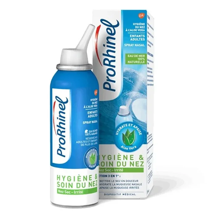 Spray nasal Enfants Adultes – Eau de mer à l‘Aloe Vera – 100ml