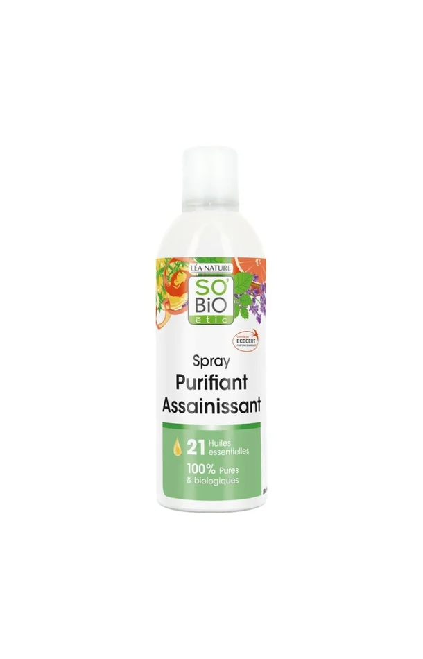 Spray purifiant assainissant – 21 huiles essentielles bio – 300 ml