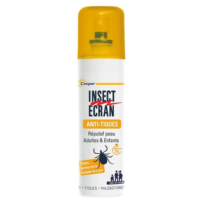 Spray Repulsif Anti Tiques Adultes Et Enfants 100ml Peau Adultes et enfants insect-ecran