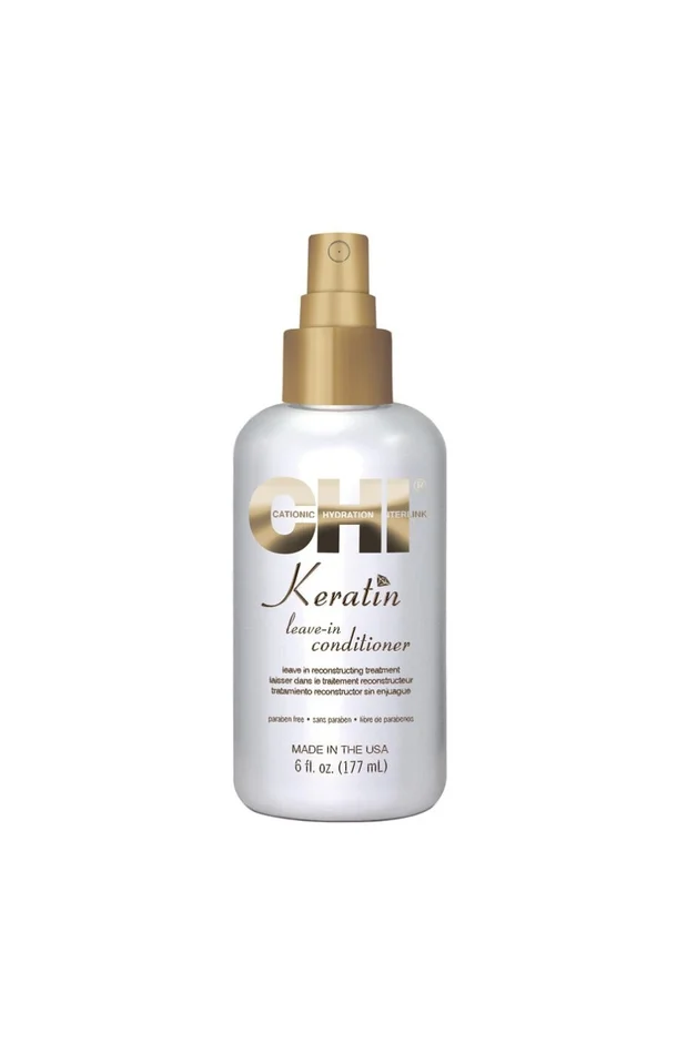 Spray sans rinçage reconstructeur à la kératine – Cheveux abîmés – 177 ml