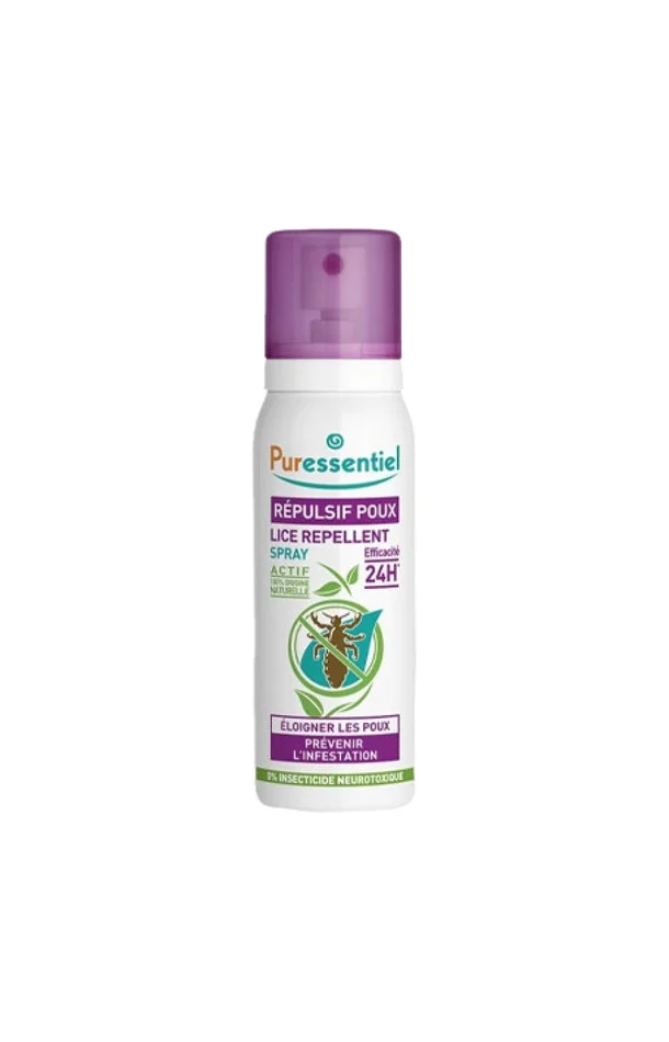 Sprays répulsifs poux – Cheveux – 2 x 75 ml