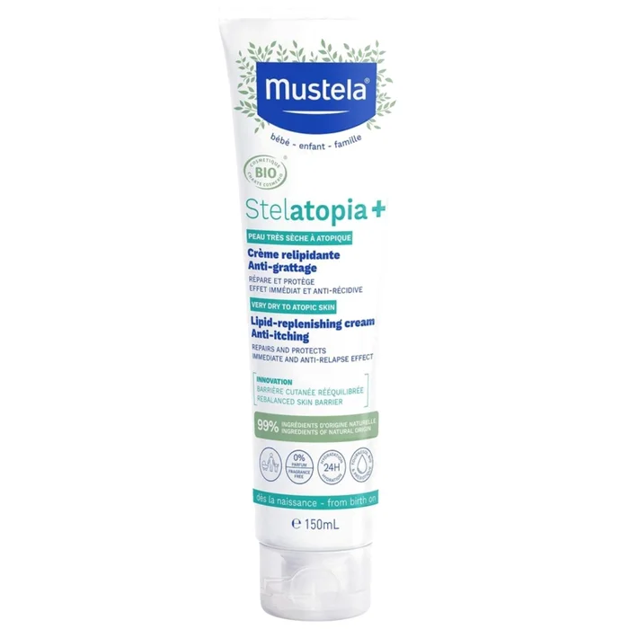 Stelatopia+ – Cr&egrave;me Relipidante Anti-Grattage Bio 150 ml