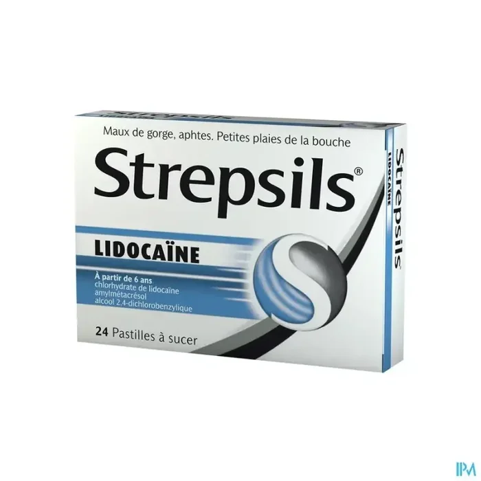Strepsils lidocaine pastille à sucer 24