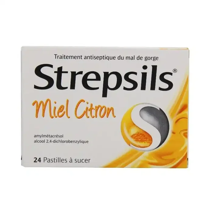Strepsils Miel Citron 24 Pastilles a Sucer