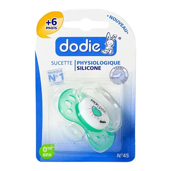 Sucette physio +6m n°45 silicone mon petit cœur/je t‘aime fort