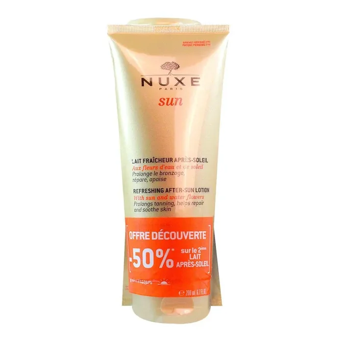 Sun lait après-soleil visage corps 2x200ml (-50% sur le 2ème produit)