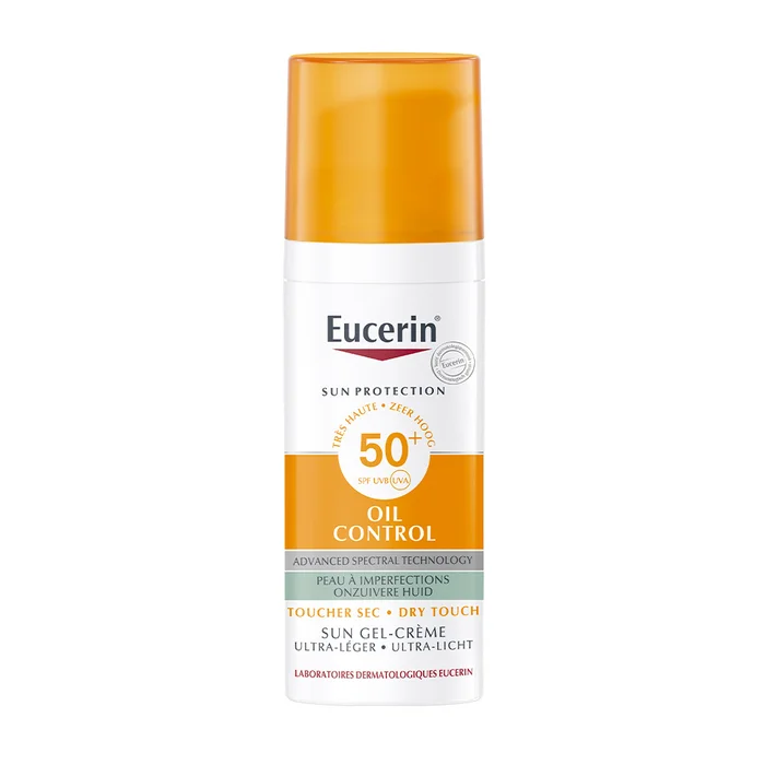 Sun Oil Control SPF50+ – Gel Crème – Peau à Imperfections