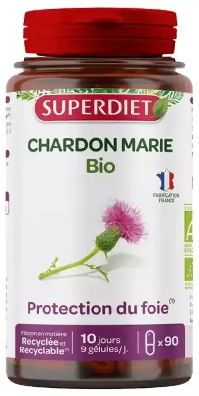 Superdiet Chardon Marie Bio – 90 Gélules