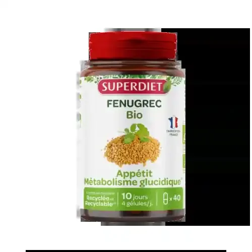 SUPERDIET FENUGREC BIO – 40 Gélules