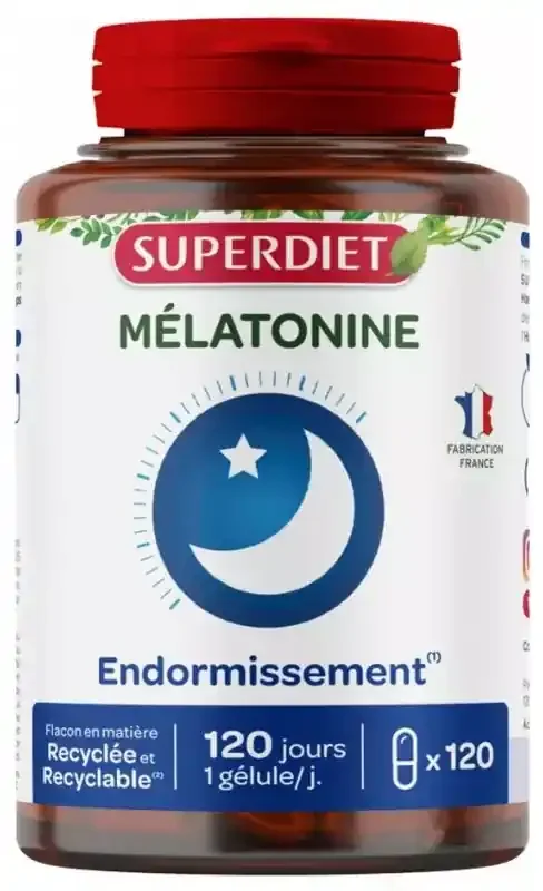 Superdiet Mélatonine – 120 Gélules