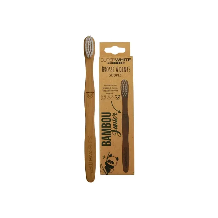 Superwhite brosse a dents bambou junior