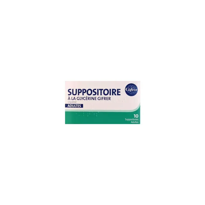 SUPPOSITOIRES à la GLYCERINE ADULTES X10 GIFRER