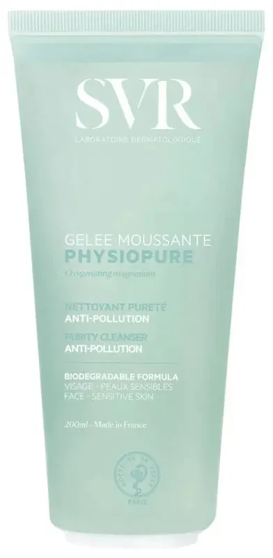 SVR Physiopure Gelée Moussante Nettoyant Pureté Anti-Pollution 200 ml