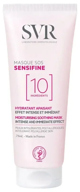 SVR Sensifine Masque SOS Hydratant Apaisant Peaux Intolérantes Poly-Allergiques 75 ml