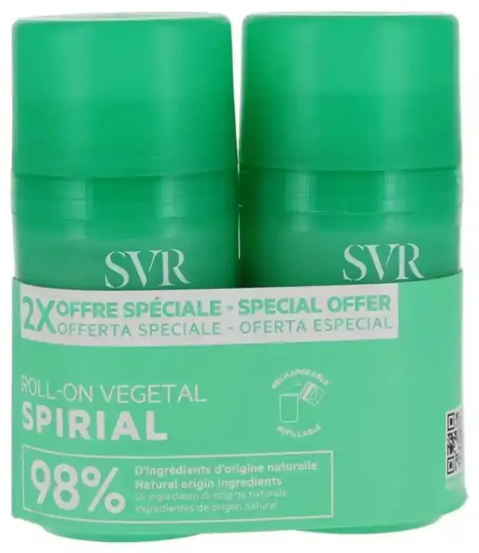 SVR Spirial Déodorant 24h Végétal 2 x 50 ml