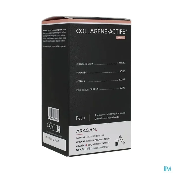 Synactifs collagène actifs poudre stick 20