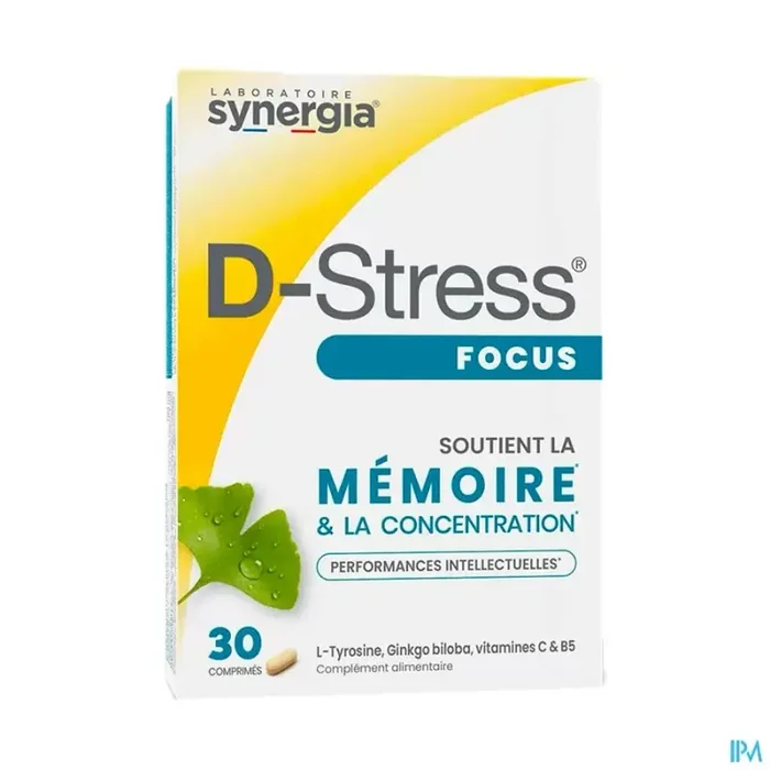 Synergia d stress focus comprime 30