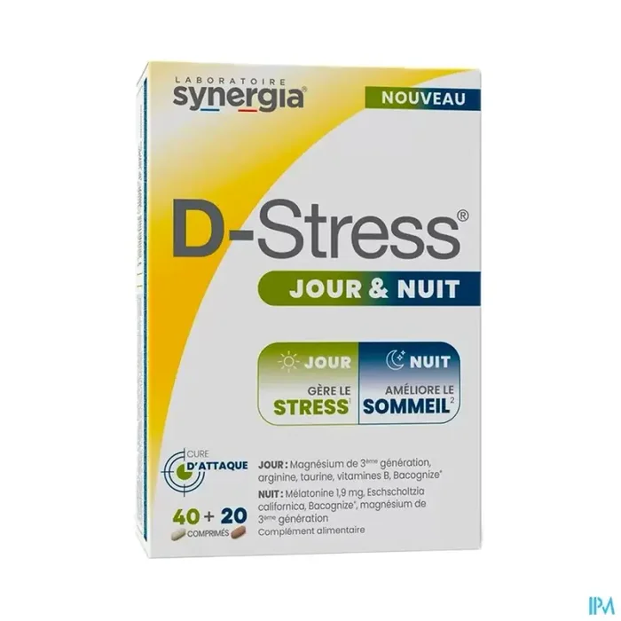 Synergia d stress jour et nuit comprime 60