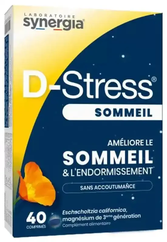 Synergia D-Stress Sommeil Endormissement 40 Comprimés