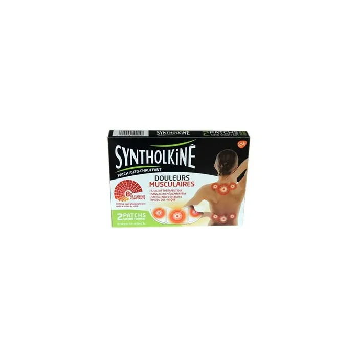 SYNTHOLKINE PATCH AUTO CHAUFFANT 8H GRAND FORMAT – 2 PATCHS