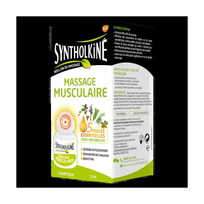 SYNTHOLKINE ROLL ON DE MASSAGE MUSCULAIRE 50ML