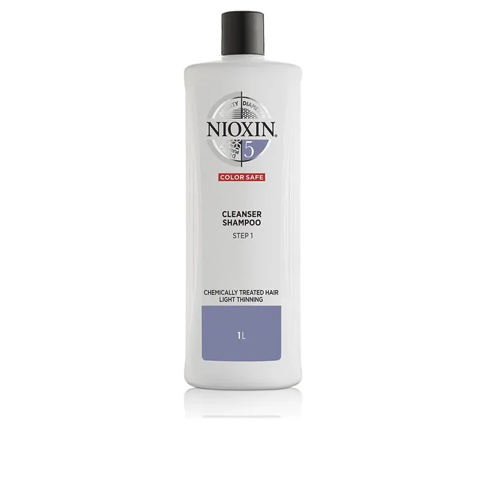 SYSTEM 5 – Shampooing – Pour cheveux traités chimiquement et affaiblis – Étape 1 1000 ml