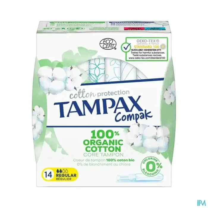 Tampax compak cotton protection regulier x14