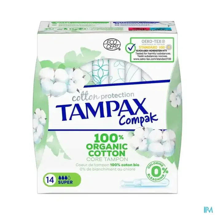 Tampax compak cotton protection super x14