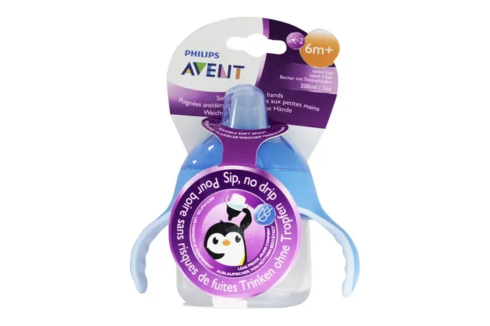 Tasse à bec anti-fuites +6 mois 200ml bleu