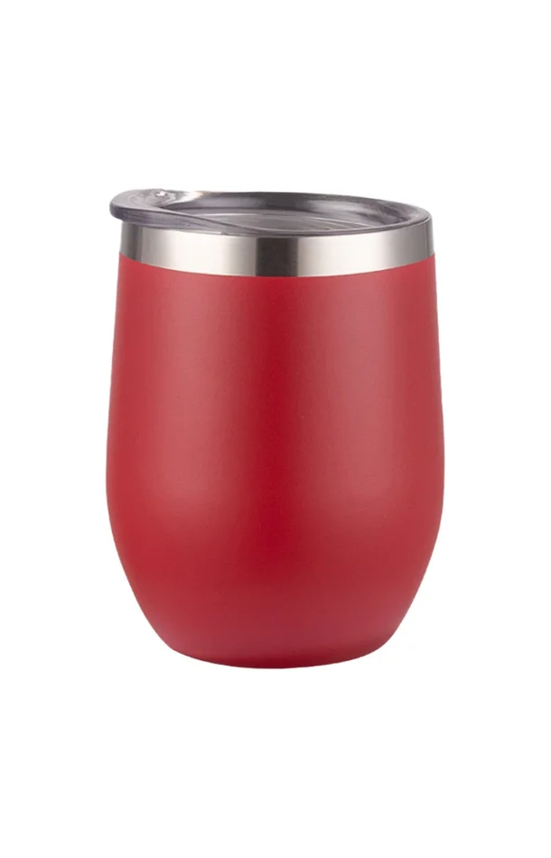 Tasse isotherme avec couvercle – 340 ml – Rouge