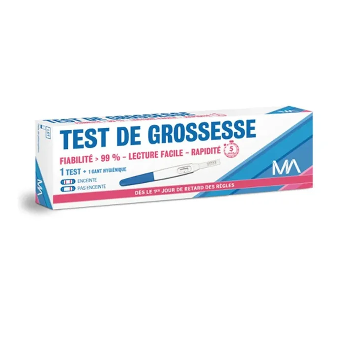 Test de grossesse – Fiable – Lecture facile – Rapide