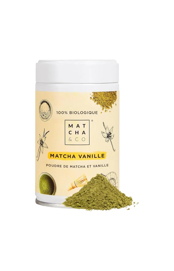 Thé Matcha bio – Vanille – 80 g