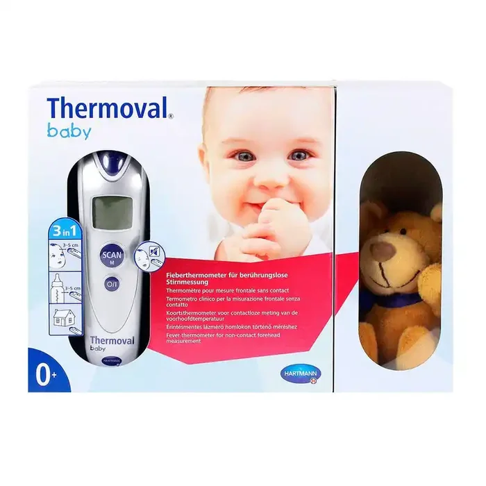 Thermoval Baby thermomètre sans contact et son doudou offert