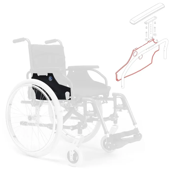 Tôle Plaque accoudoir Droit Fauteuil roulant D200 et V300