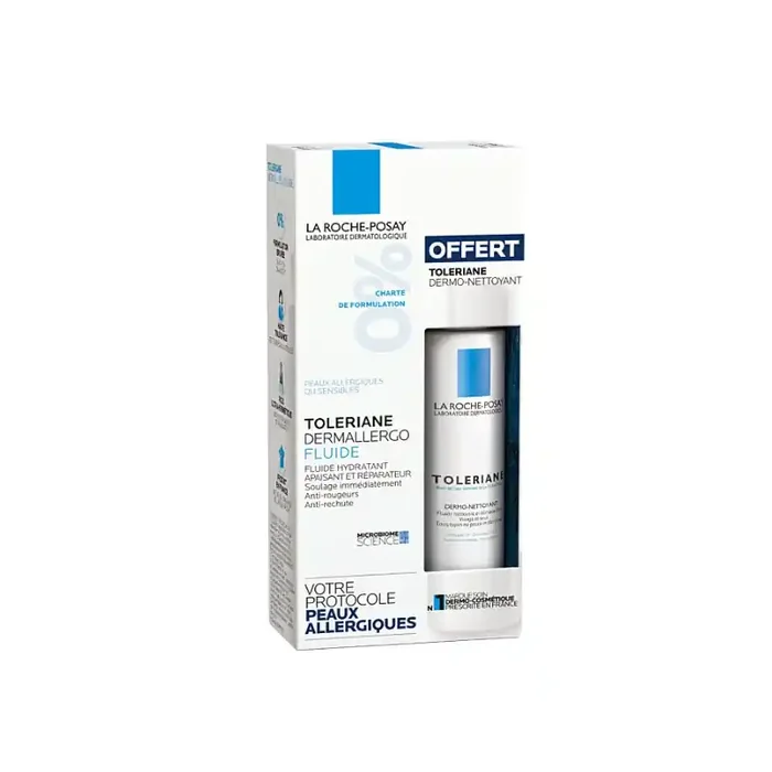 TOLERIANE DERMALLERGO FLUIDE 40ML + DERMO NETTOYANT 50ML OFFERT LA ROCHE POSAY