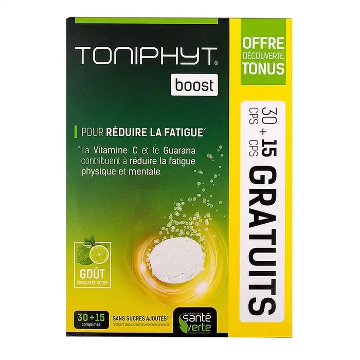 Toniphyt boost 30 comprimés effervescents + 15 offerts