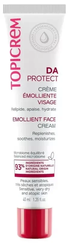 Topicrem DA – Peaux atopiques Protect Crème Émolliente Visage 40 ml