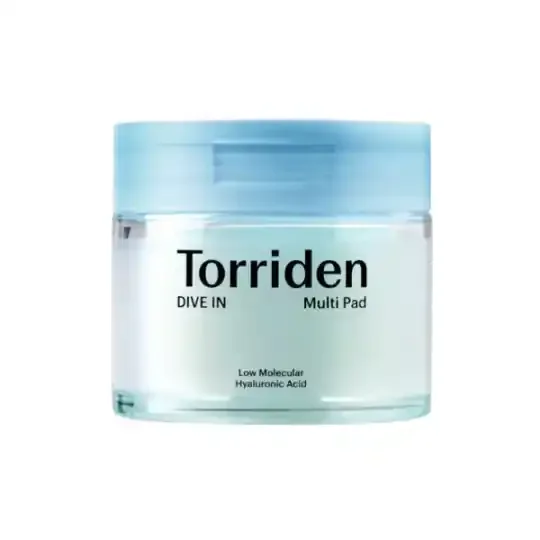 Torriden DIVE IN – DISQUES TONIFIANTS ET APAISANTS À L‘ACIDE HYALURONIQUE X 80