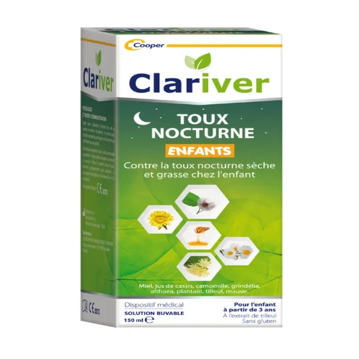 Toux Nocturne Enfants 150ml Clariver