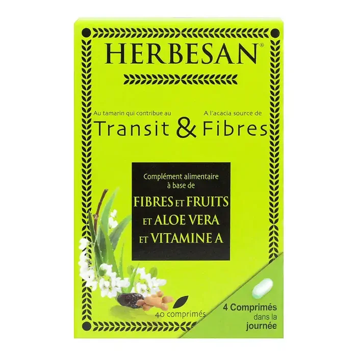 Transit & fibres 40 comprimés