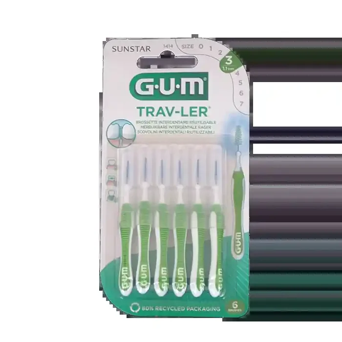 TRAV-LER BROSSETTES INTERDENTAIRES X 6 1.1mm GUM