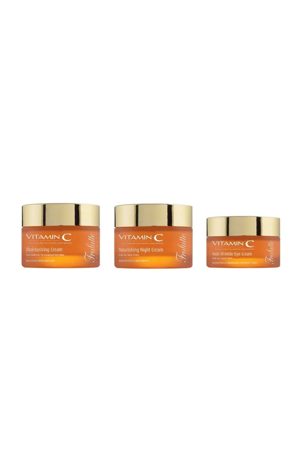 Trio hydratant & anti-oxydant – Vitamine C – Visage & yeux – Jour & nuit
