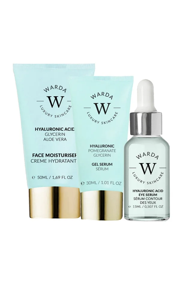 Trio hydratant & lissant – Acide hyaluronique – Visage & yeux