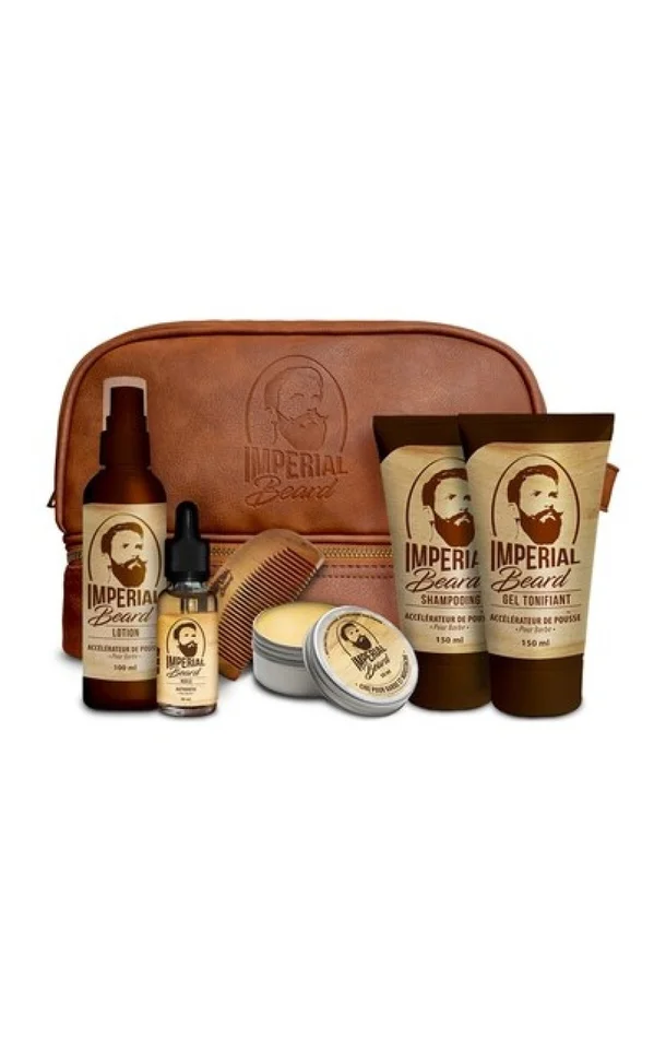 Trousse “Pousse de la barbe” – 5 soins & un peigne